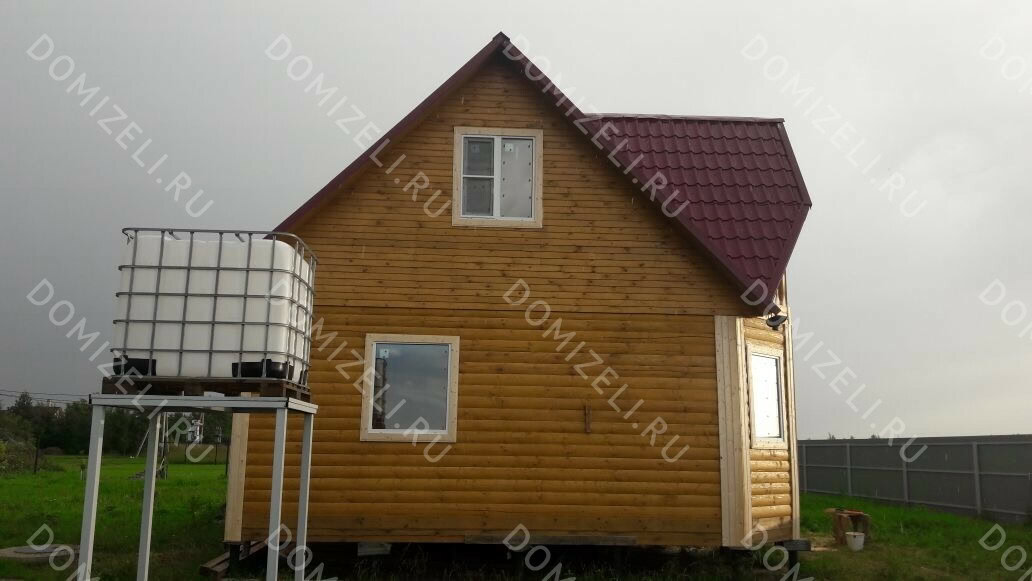 ДОМ ИЗ БРУСА 7×7 «ДБ6» (85 кв.м., 2 этажа, 7 на 7, с балконом, террасой и 2 спальнями) — фото 8